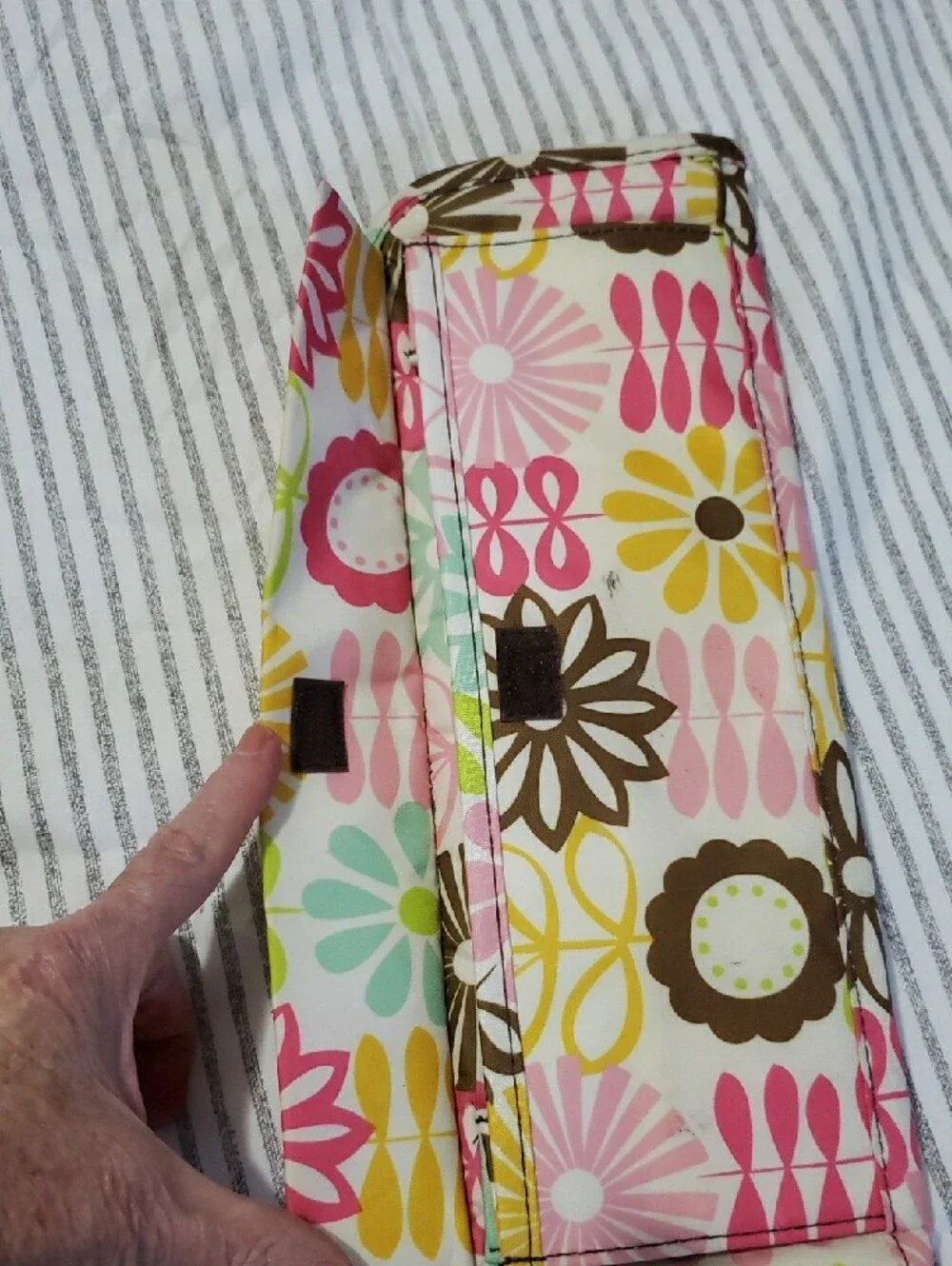 Personalized Floral Pink, Yellow & Mint Hot Iron Cover - Lauren